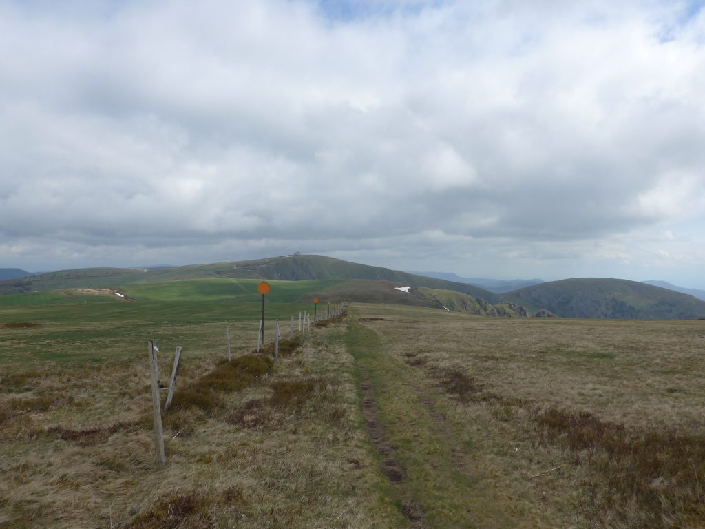 Skipistes van La Bresse met op de achtergrond de Hohneck.