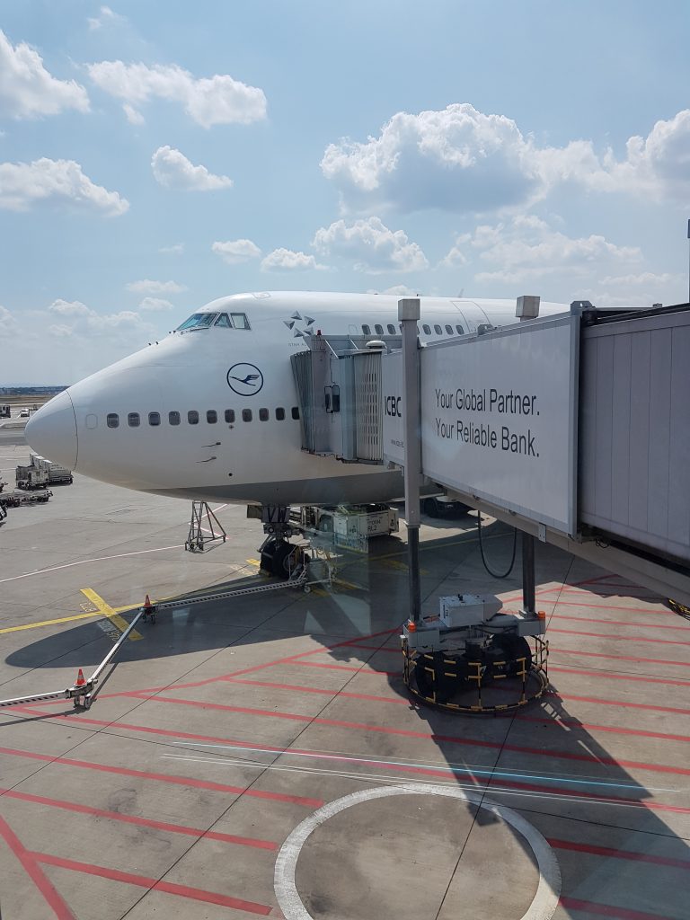 Lufthansa flight to Vancouver